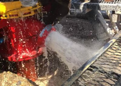 Демонстрация на дебит на сондажа за вода